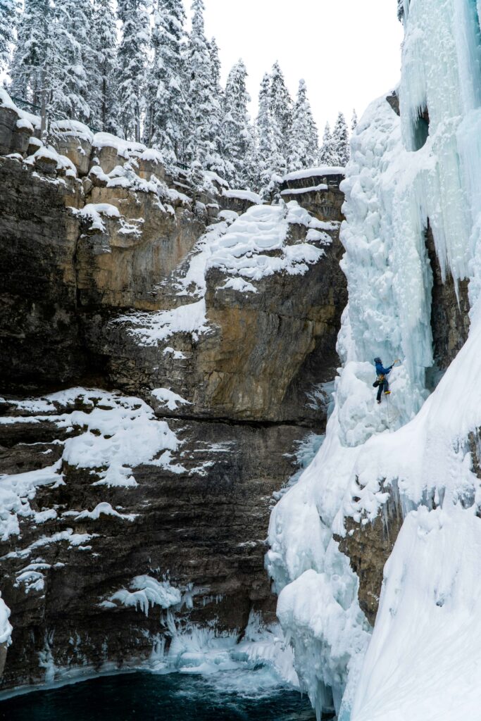 Johnston Canyon in Banff National Park is so pretty in the winter. Photo credit: Chaewell Kim