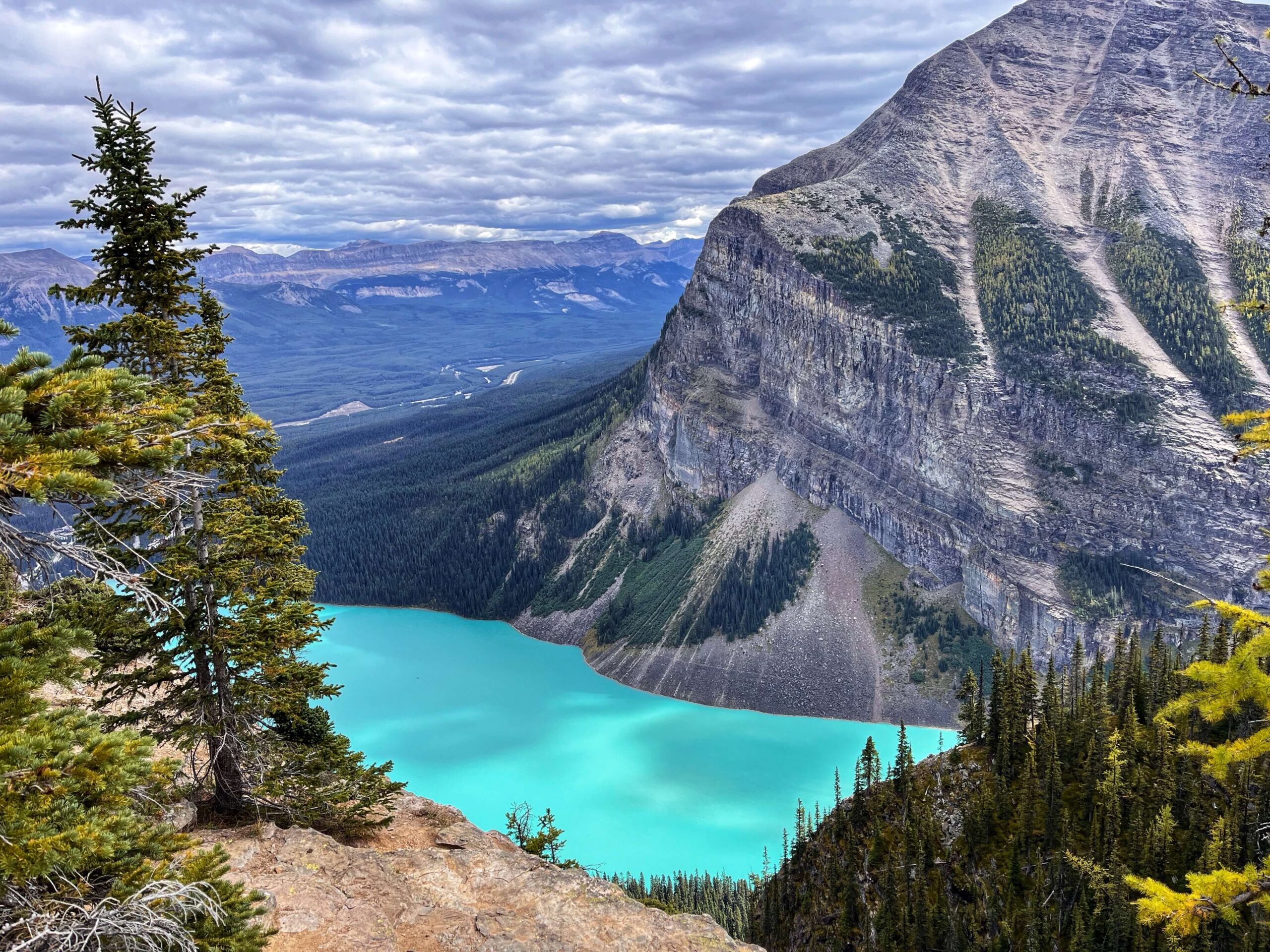 A view from the top of the Big Beehive at Lake Louise